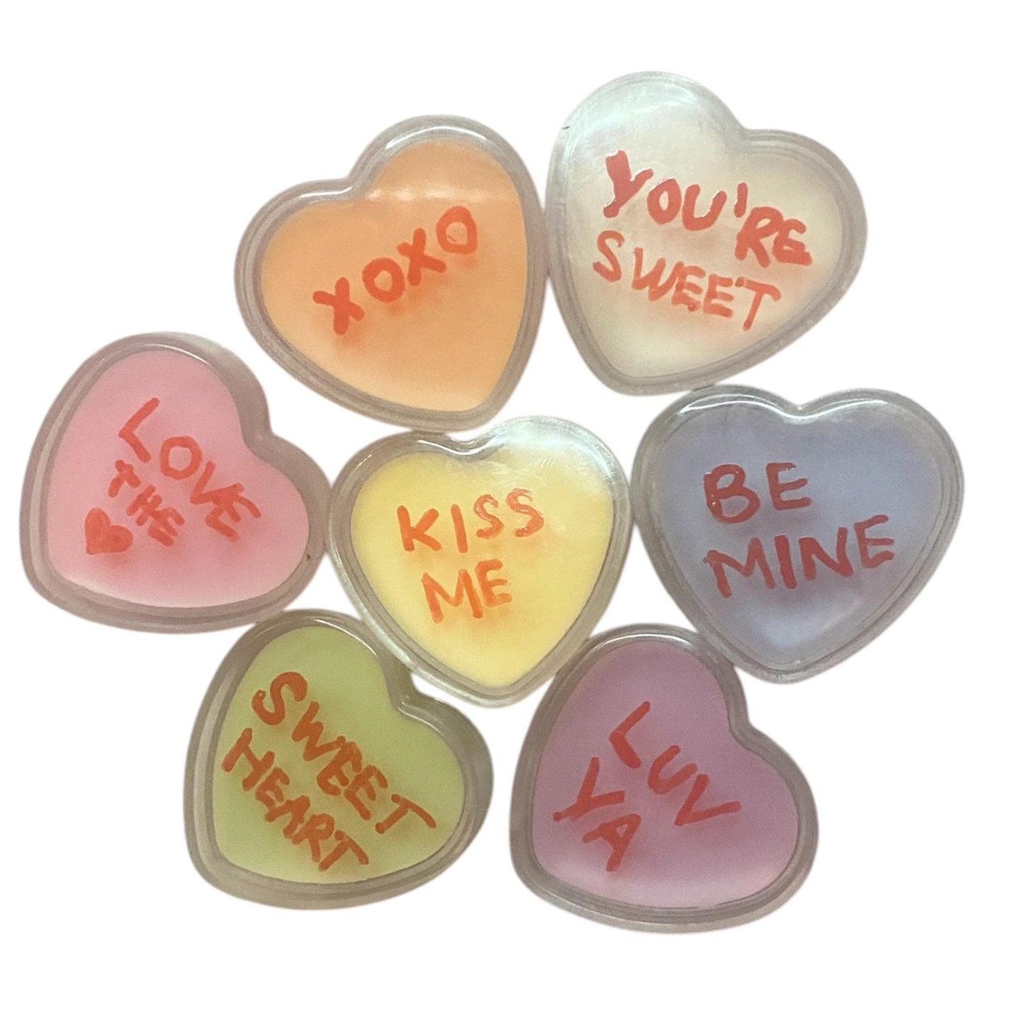 Candy conversation Heart shaped Lip Balm