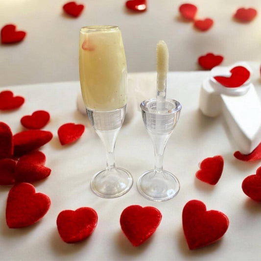 champagne flute lip gloss