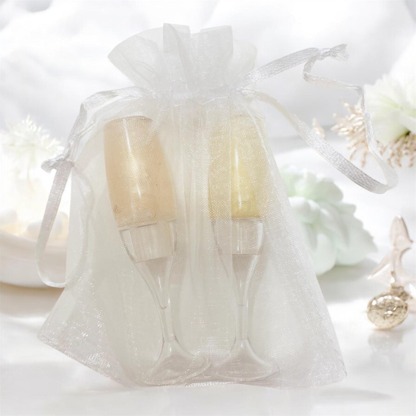 Champagne/ Rosé lip gloss sets w/organza bag 🥂💍