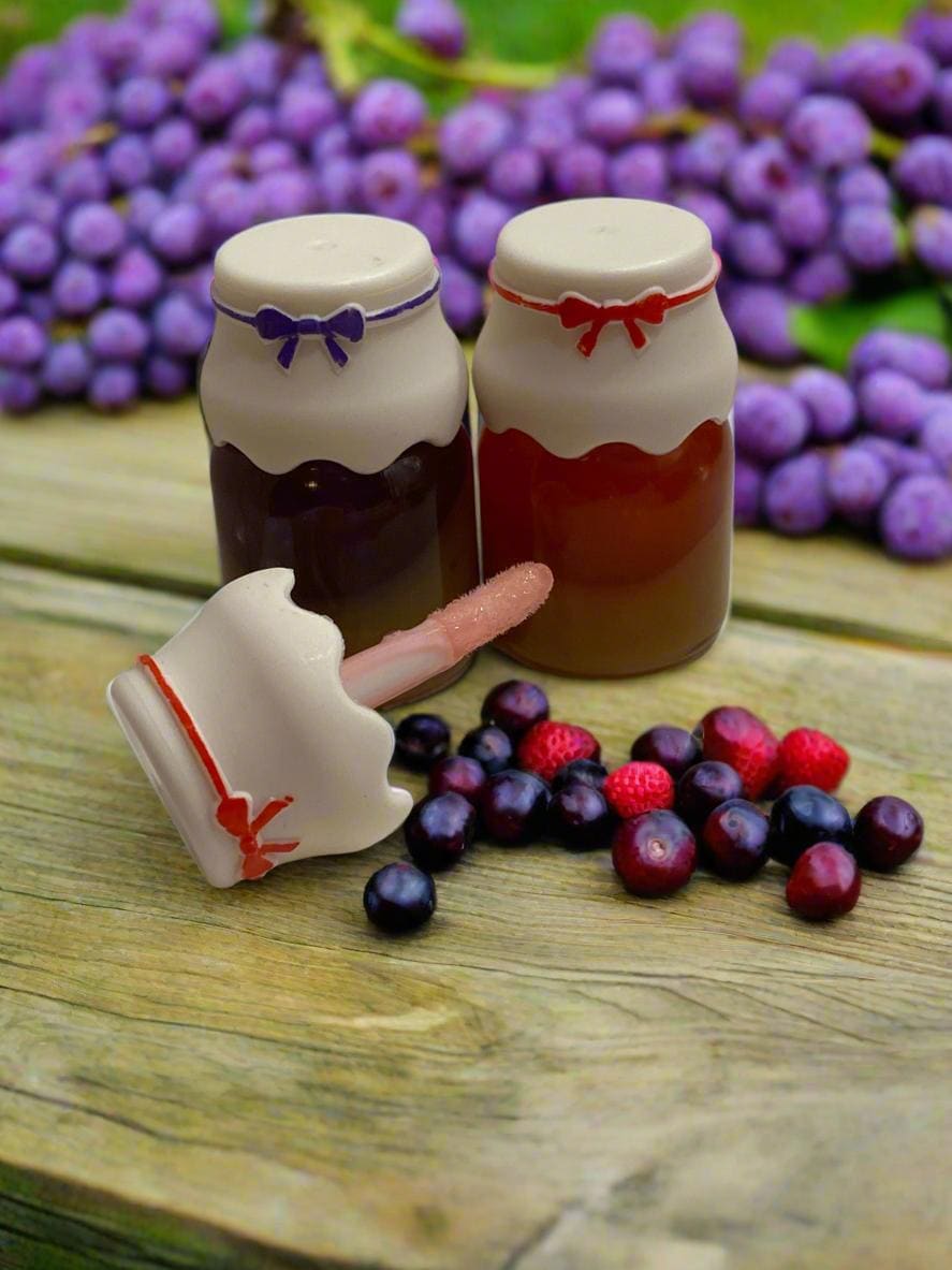 Jam jar lip gloss duo