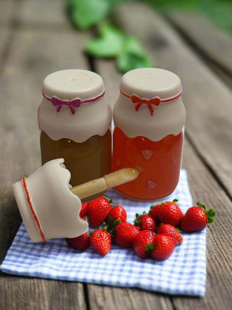 Jam jar lip gloss duo