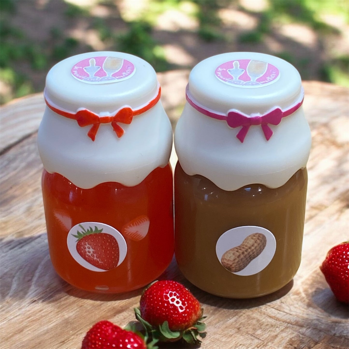 PB & J Jam Jar lip gloss duo 🍓🍇🥜
