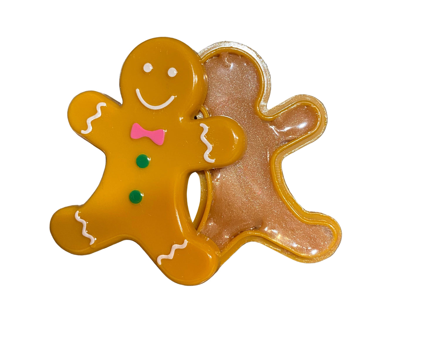 Gingerbread shaped lip gloss/balm