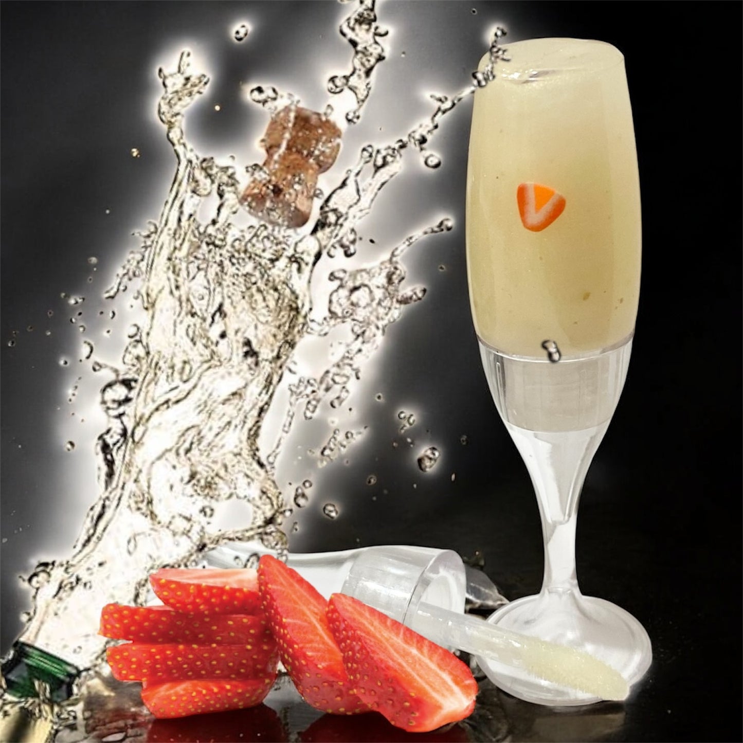 Strawberries n Champagne lip gloss 🍓🥂