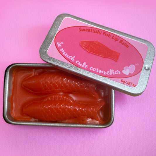 Sweet(ish) fish lip balm