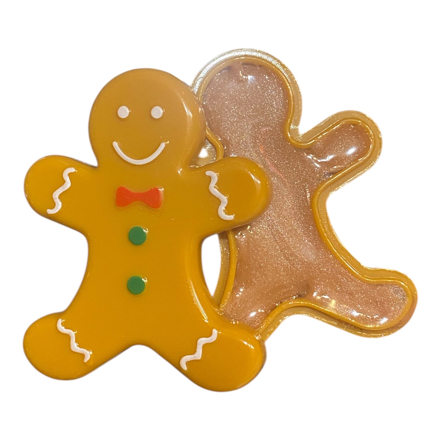 Gingerbread shaped lip gloss/balm