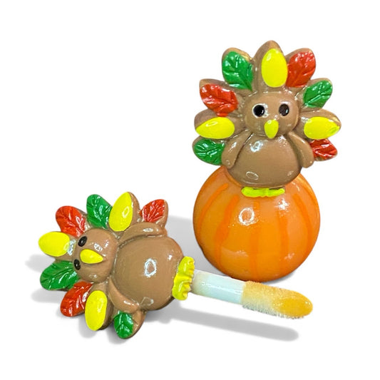Pumpkin Turkey Thanksgiving lip gloss.  🎃🦃