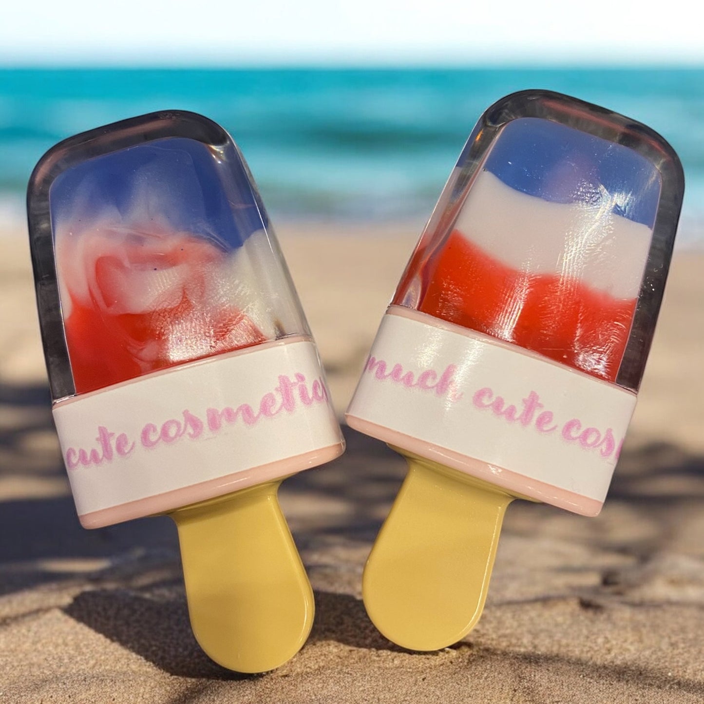 Patriotic Popsicle lip gloss ❤️🤍💙