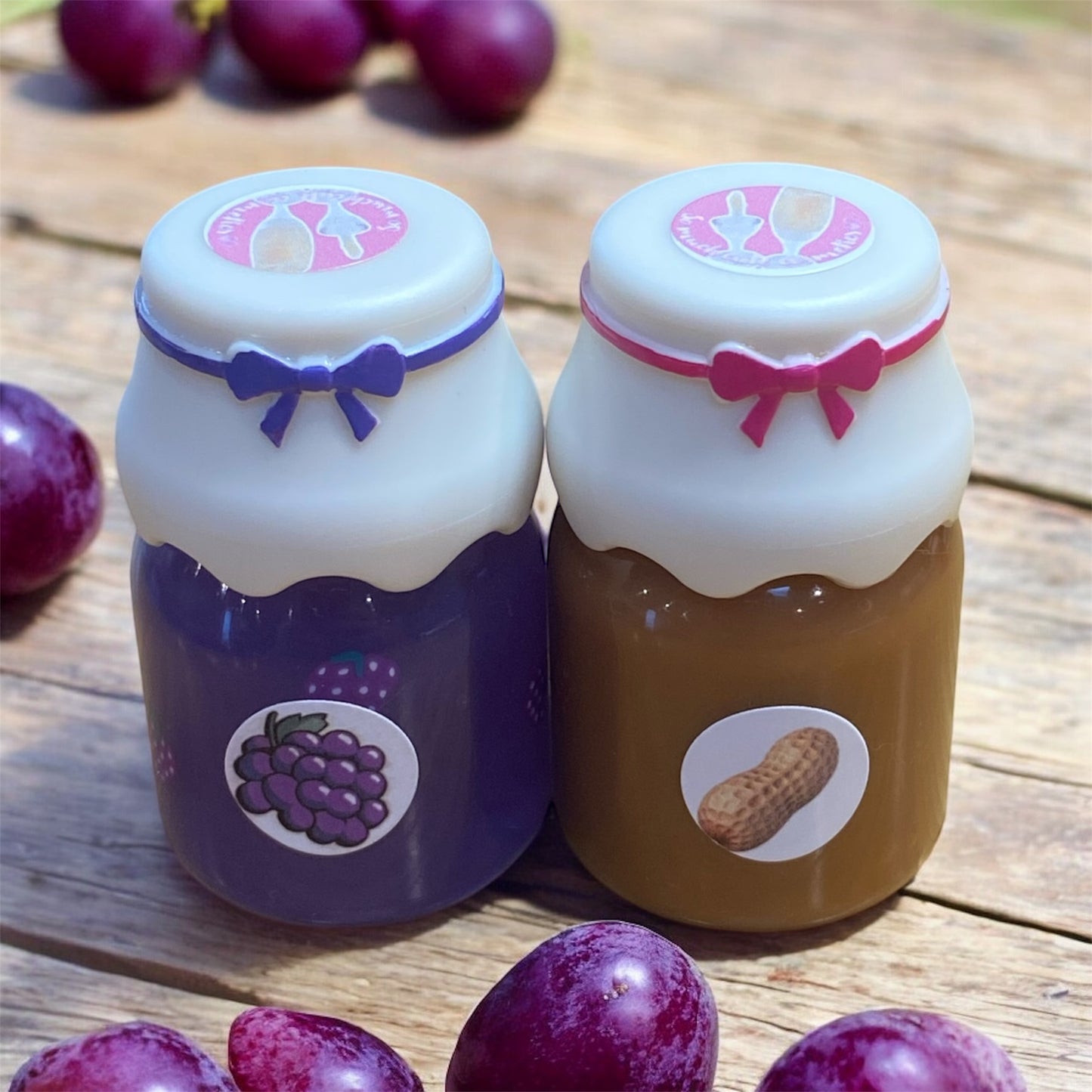 PB & J Jam Jar lip gloss duo 🍓🍇🥜