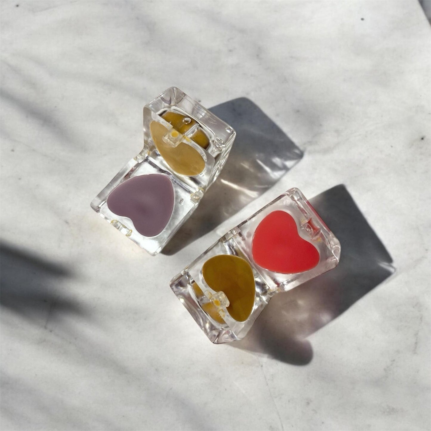 clear ice cube lip balm (Pb and J flavor)