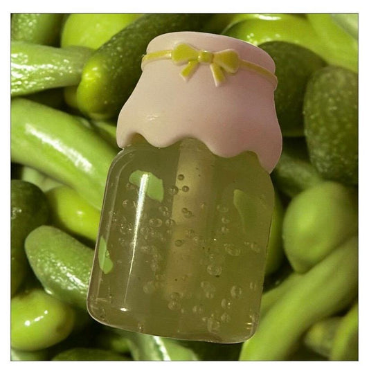 Pickle or lime flavored pickle jar novelty lip gloss (8ml)