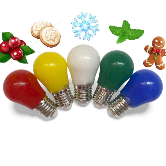 Holiday Flavors Christmas light bulb lip gloss set