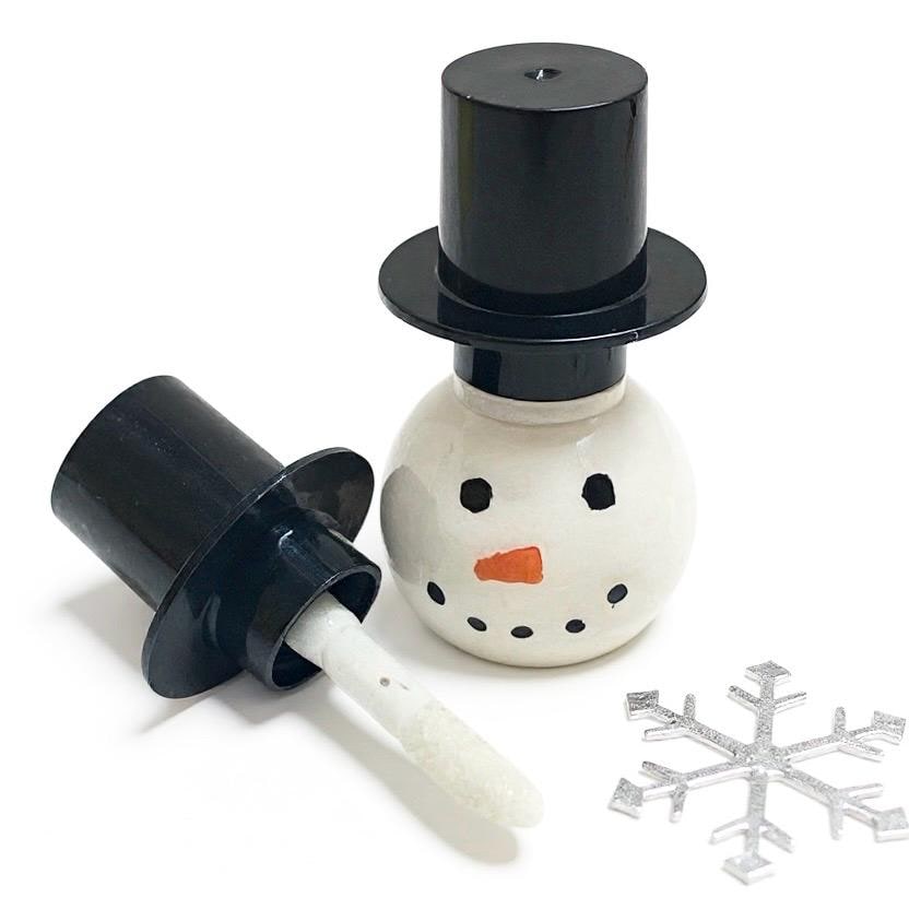 Snowman shaped lip gloss ☃️