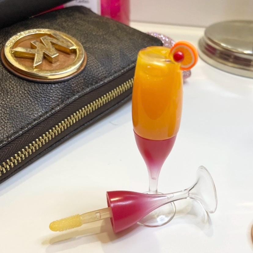Tequila Sunrise Cocktail Lip Gloss 🍊🍒