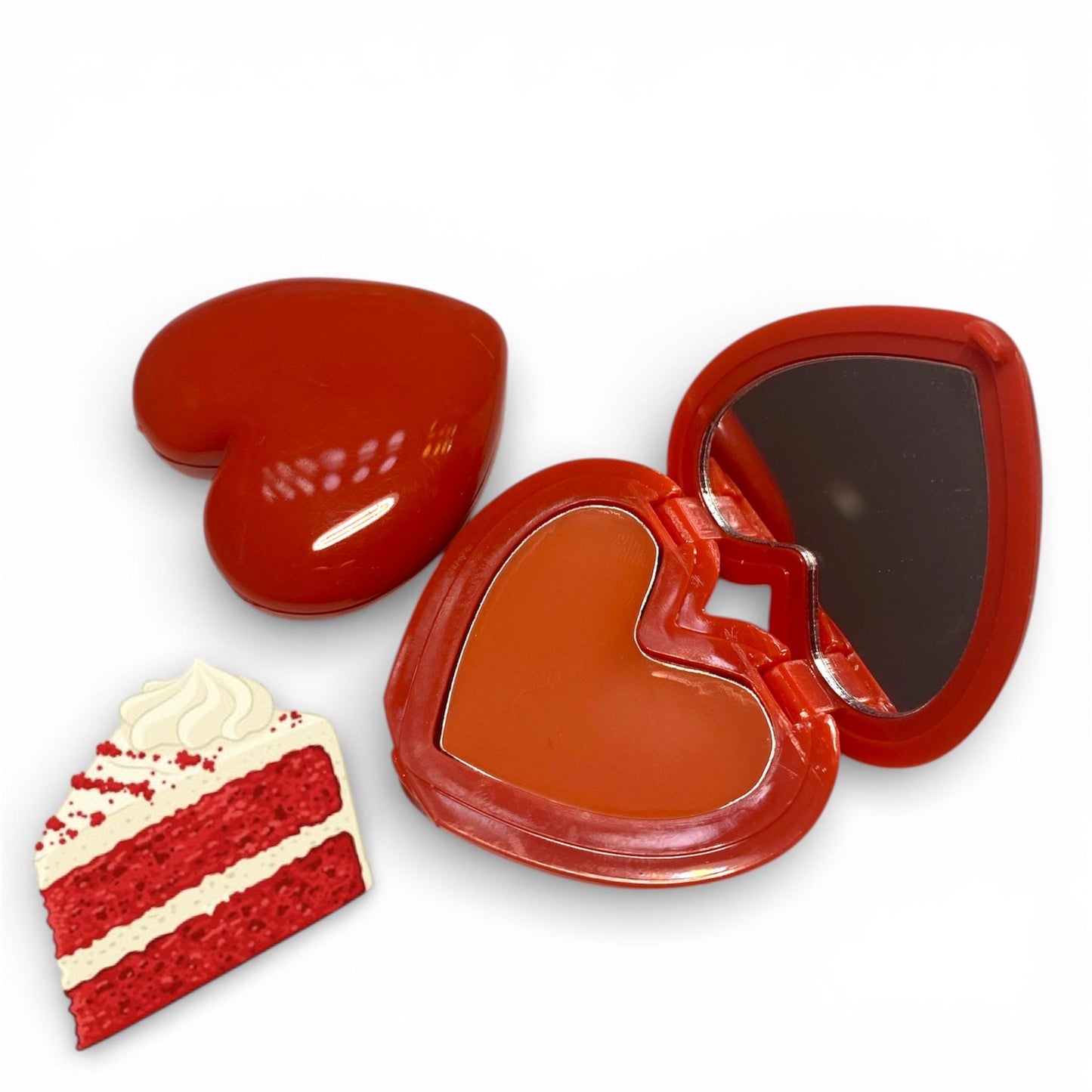 Heart compact lip balm (vegan), valentines day gift, girlfriend gift, wife gift