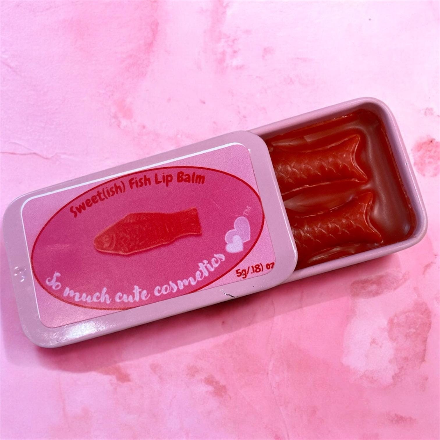 Sweet(ish) fish lip balm
