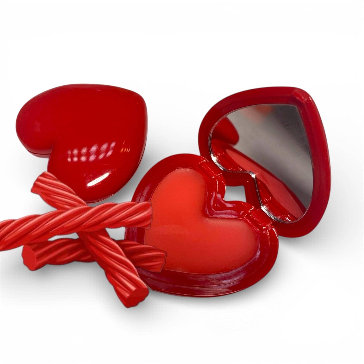 Heart compact lip balm (vegan), valentines day gift, girlfriend gift, wife gift