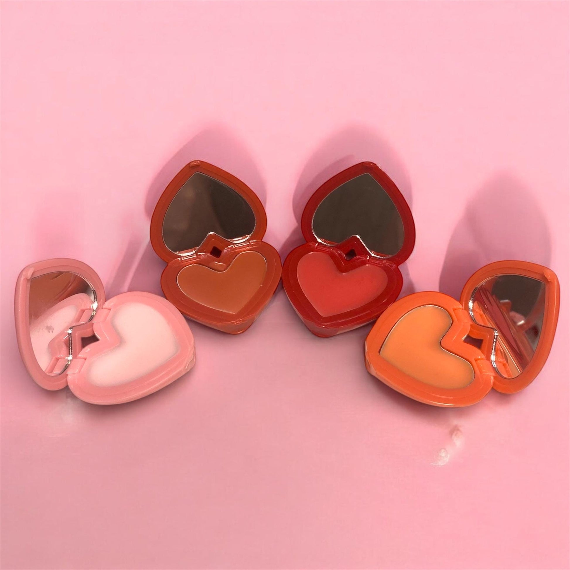 Heart compact lip balm (vegan), valentines day gift, girlfriend gift, wife gift