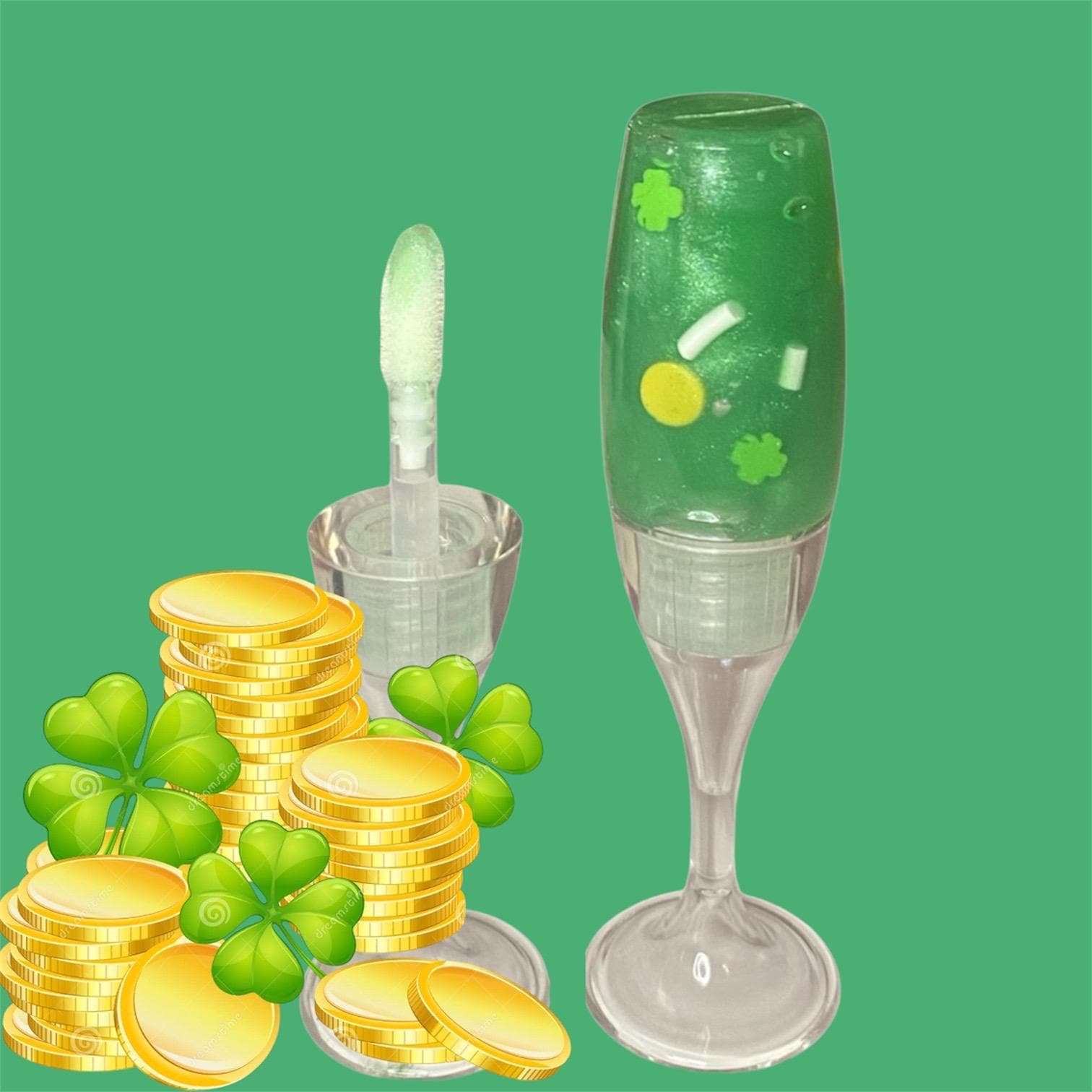 Crème de menthe flavored St Patrick’s day lip gloss
