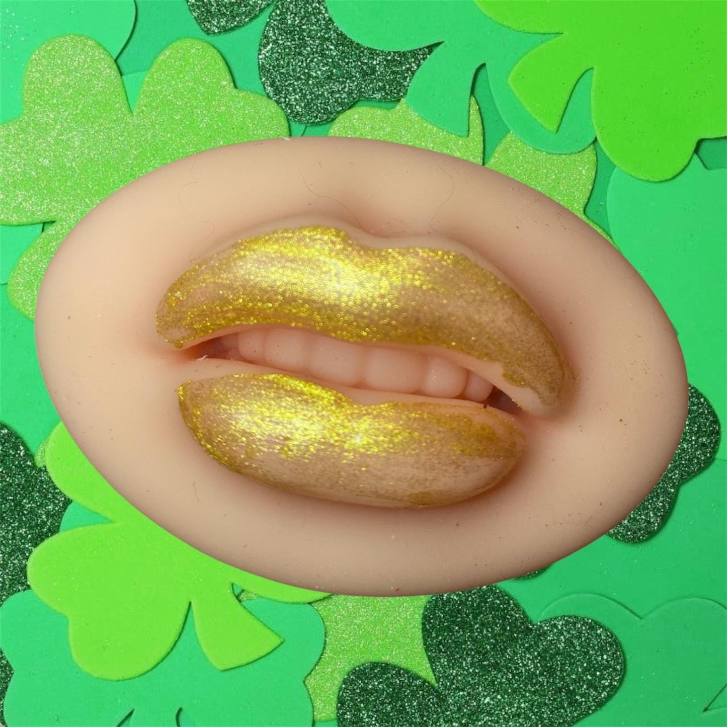 Metallic gold coin lip balm (vegan)