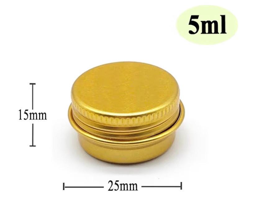 Metallic gold coin lip balm (vegan)
