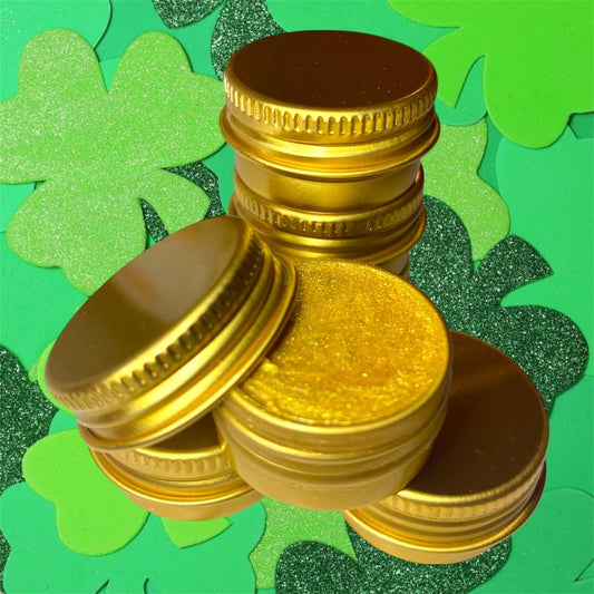 Metallic gold coin lip balm (vegan)