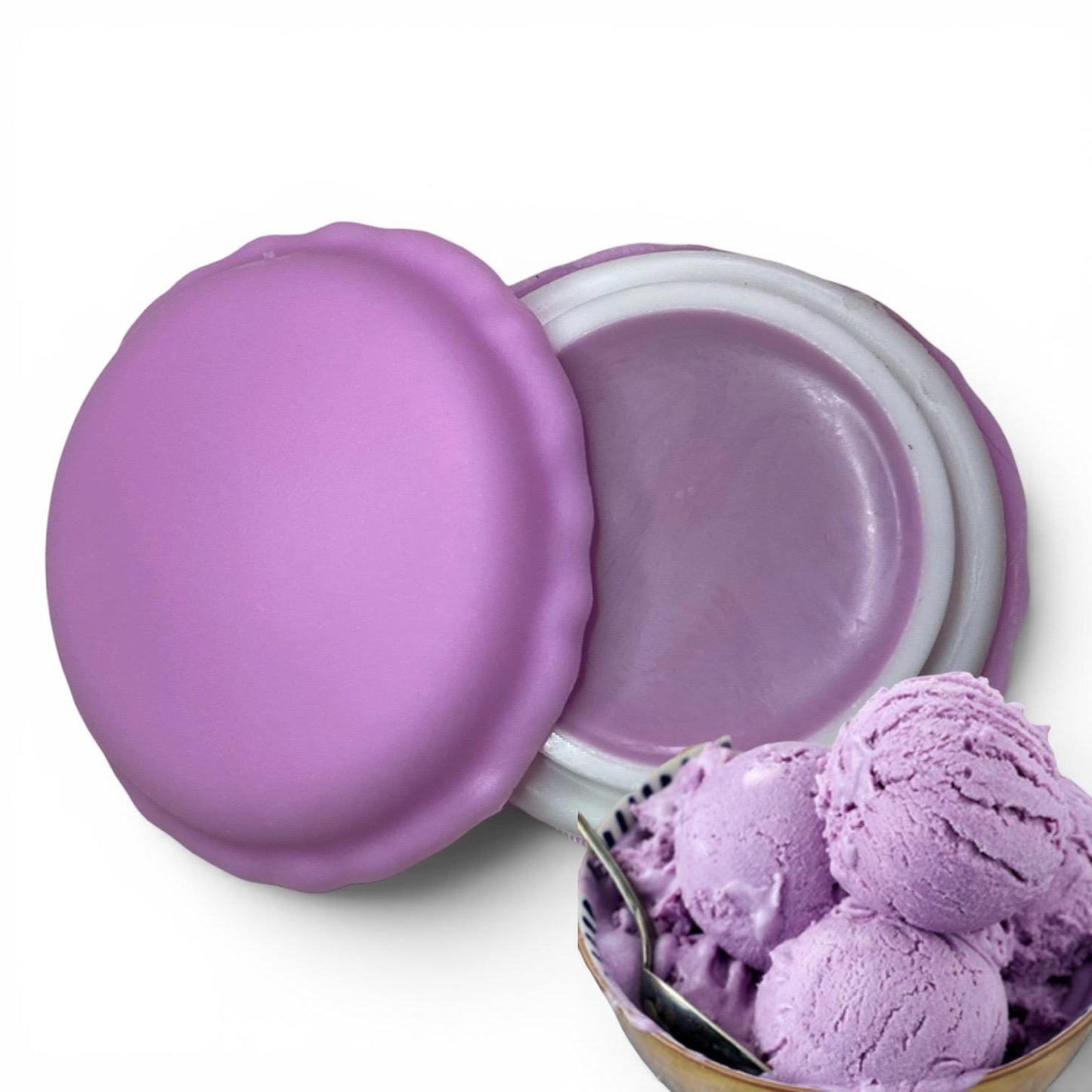 flavored Pastel Macaron lip balm, spring easter lip balm (vegan), naturally flavored