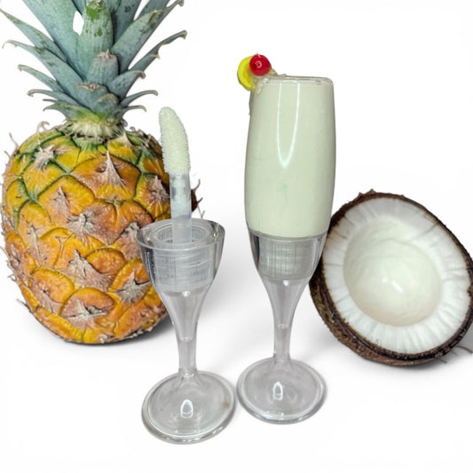 Pina Colada flavored cocktail lip gloss