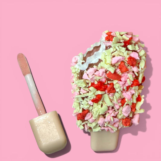 Strawberry shortcake popsicle lip gloss 🍰