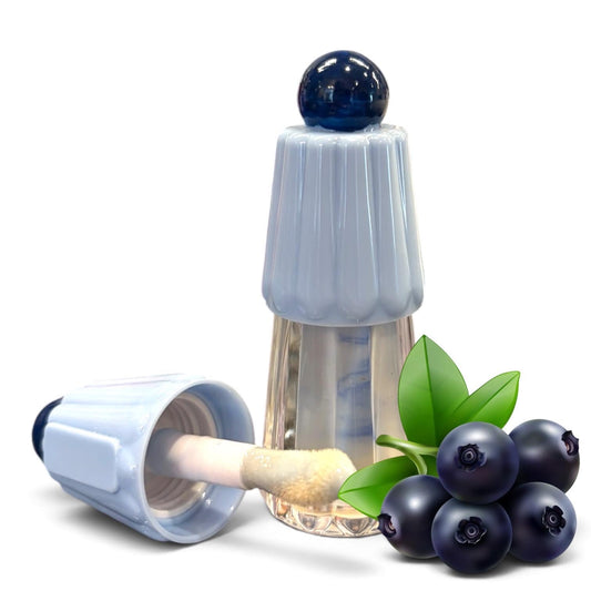 Blueberry cheesecake flavored swirl lip gloss