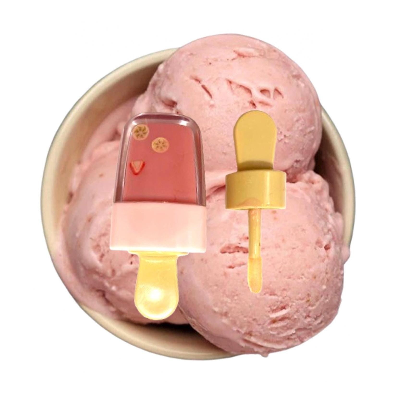 strawberry banana popsicle ice cream shaped novelty ip gloss